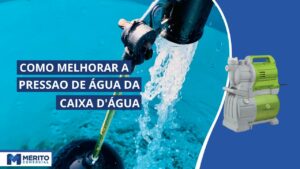 Ilustração de pressurizador para aumentar pressão da caixa d'água.