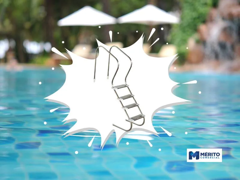 Escada Para Piscina Sodramar Confort 2 Polegadas 4 Degraus Inox Duplo.