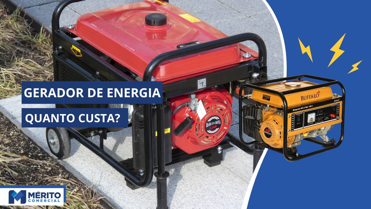 Gerador de energia quanto custa.