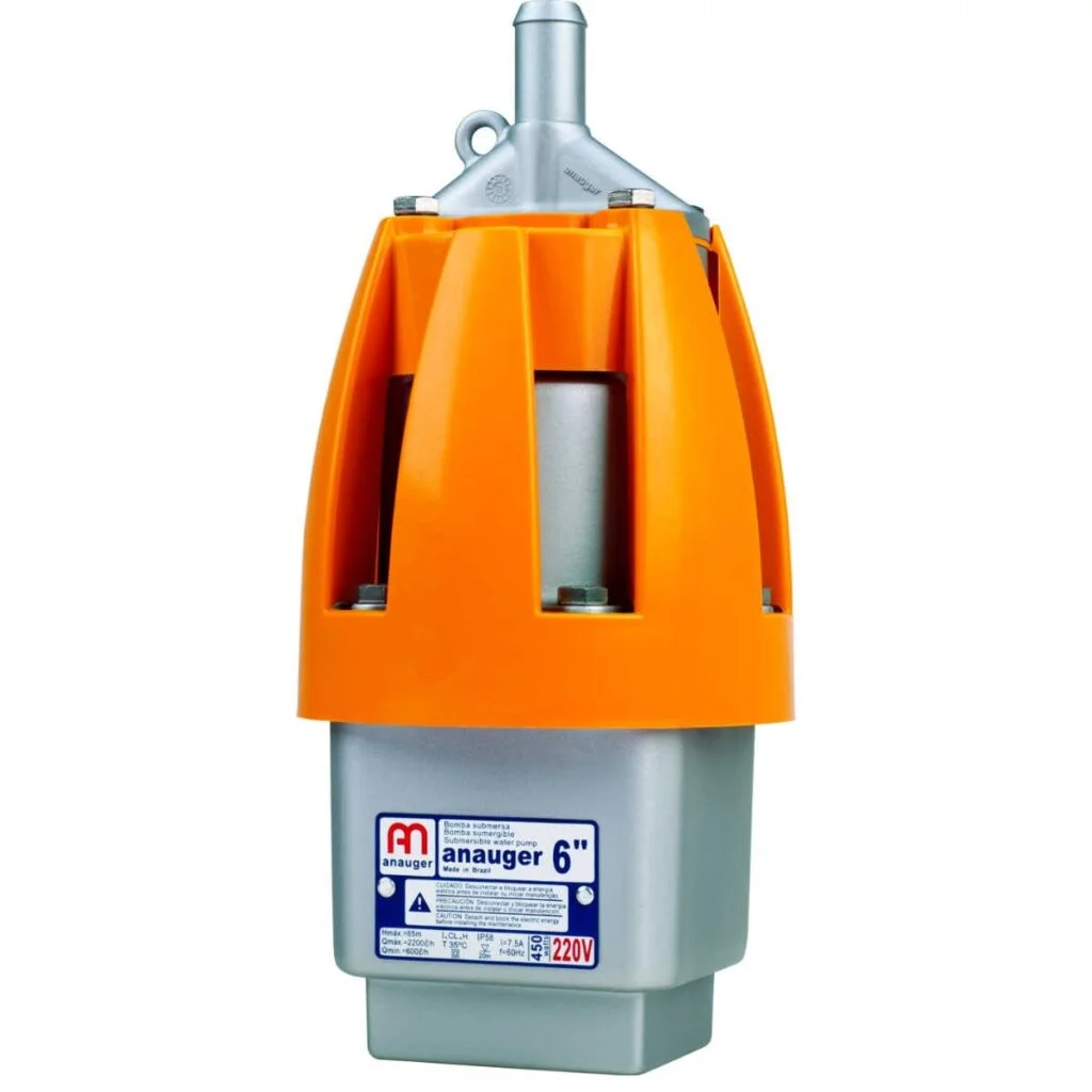 Bomba Vibratória Para Poço Anauger 6" 450 Watts Monofásica 110v