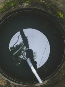 poço de água por dentro