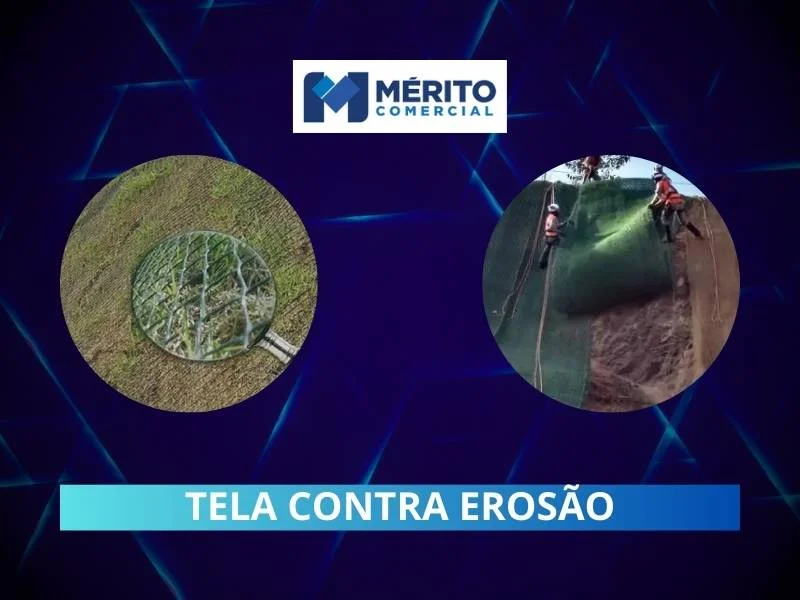 Tela contra erosão.