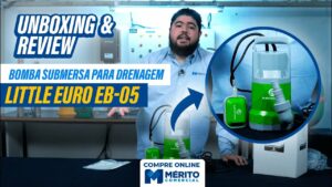 Bomba Submersível para Drenagem Euro bombas Little Euro EB-05 1/2 CV.