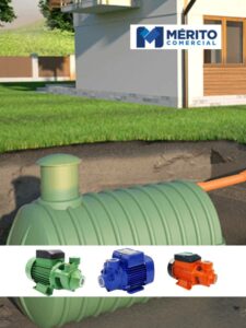 Qual bomba puxa água da cisterna?