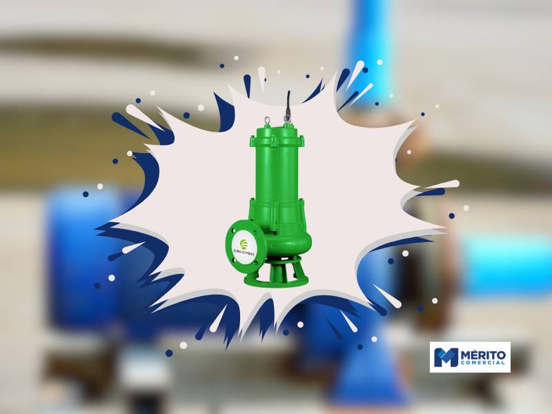 Bomba Submersível para Esgoto Eurobombas WQ-15-20 2.2B 3 CV IP68 Trifásica 220V 60Hz.