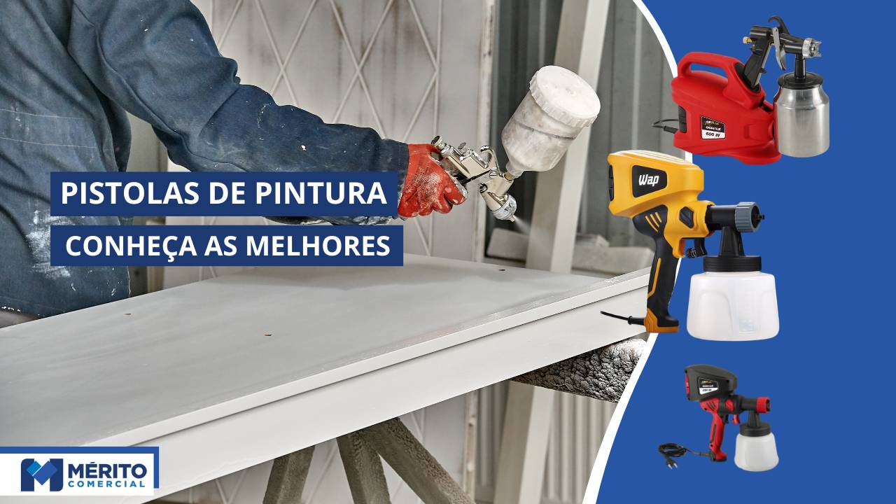 Melhores Pistolas de Pintura Elétricas e Manual.
