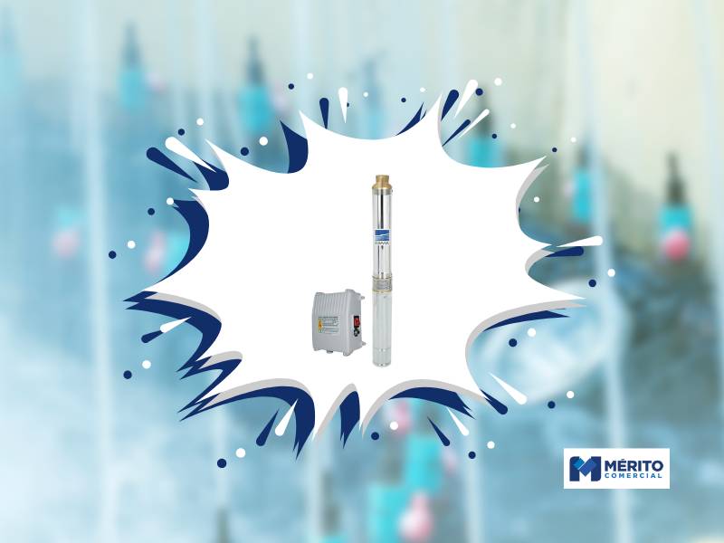 Bomba Submersa Ebara 3BPS2/18 1 CV Monofásica 220V com Control Box.
