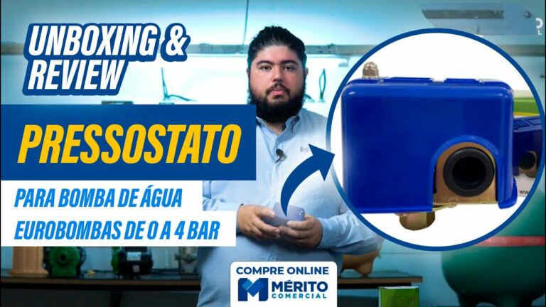 Conheça o Pressostato para Bomba d'água Eurobombas KRS-3 de 0 a 4 bar.