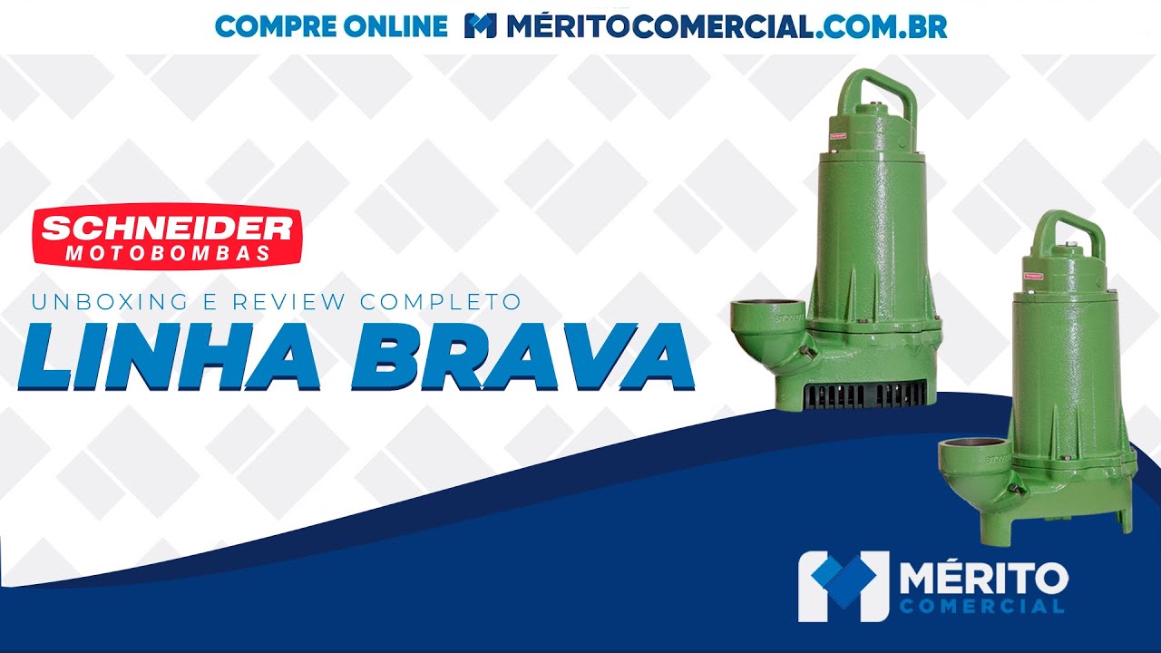 Bomba Submersível Schneider Brava Dv10 1 Cv Trifásica 220v.